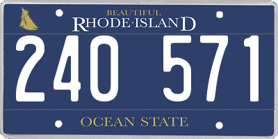 RI license plate 240571