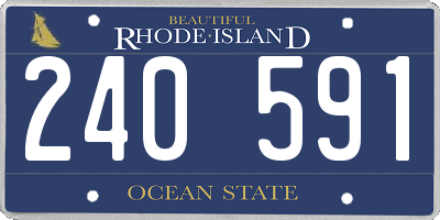RI license plate 240591