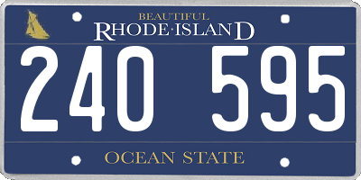 RI license plate 240595