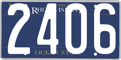 RI license plate 2406