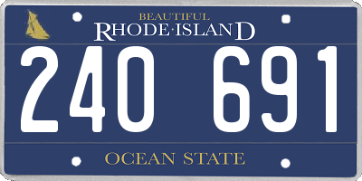 RI license plate 240691