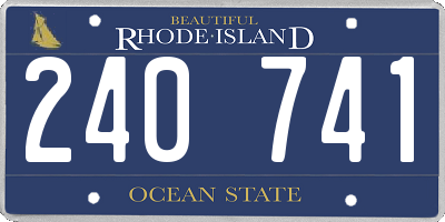 RI license plate 240741