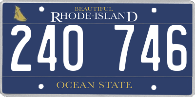 RI license plate 240746