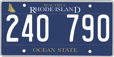 RI license plate 240790