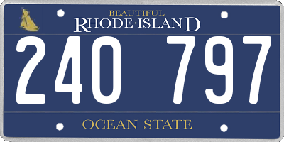 RI license plate 240797