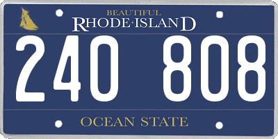 RI license plate 240808