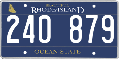 RI license plate 240879