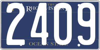 RI license plate 2409