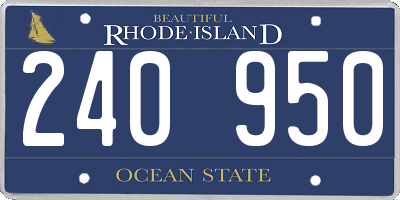 RI license plate 240950