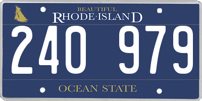 RI license plate 240979