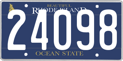 RI license plate 24098