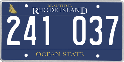RI license plate 241037