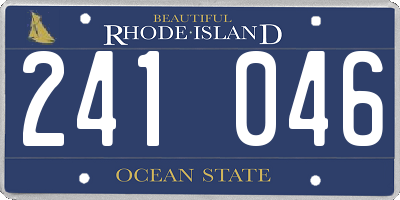 RI license plate 241046