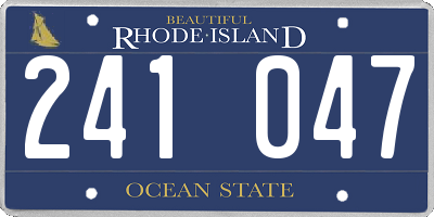 RI license plate 241047