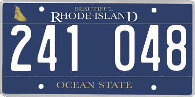 RI license plate 241048