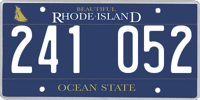 RI license plate 241052