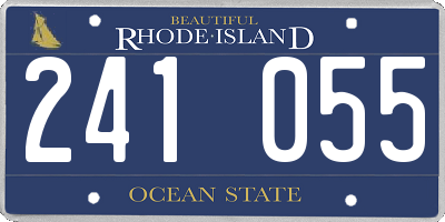 RI license plate 241055