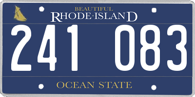 RI license plate 241083
