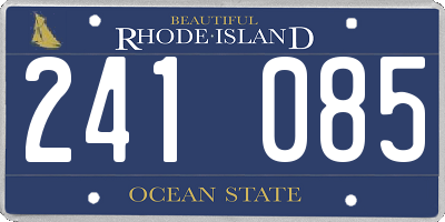 RI license plate 241085