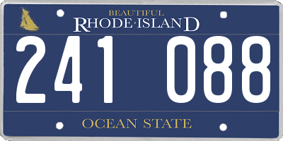 RI license plate 241088