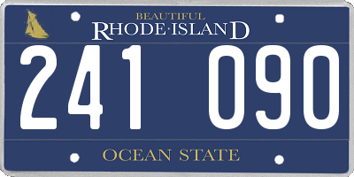 RI license plate 241090