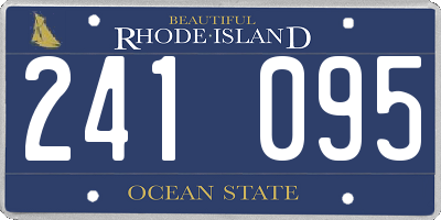 RI license plate 241095