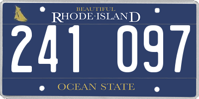 RI license plate 241097