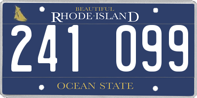 RI license plate 241099
