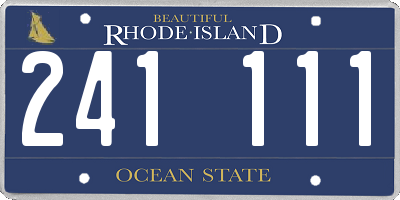 RI license plate 241111