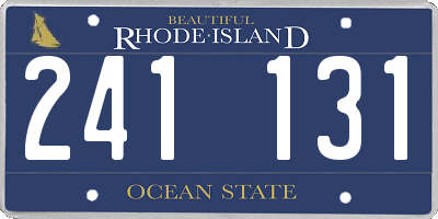 RI license plate 241131