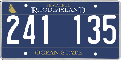 RI license plate 241135