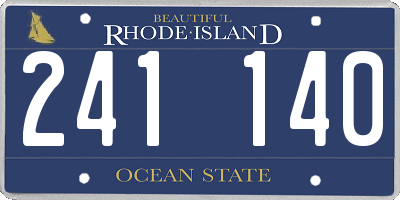 RI license plate 241140