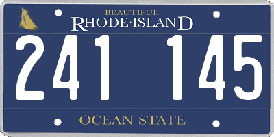 RI license plate 241145