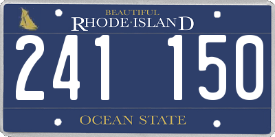 RI license plate 241150