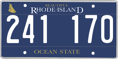 RI license plate 241170