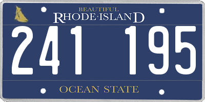 RI license plate 241195