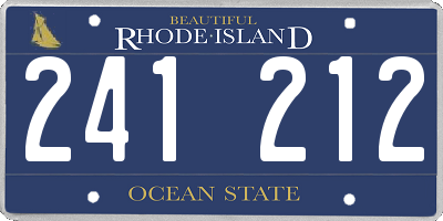 RI license plate 241212
