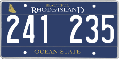RI license plate 241235