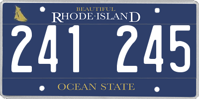 RI license plate 241245