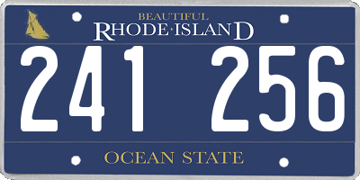 RI license plate 241256