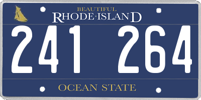 RI license plate 241264