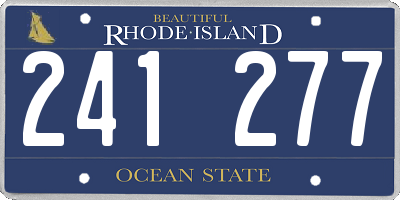 RI license plate 241277