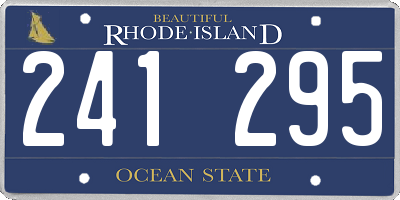 RI license plate 241295