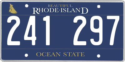 RI license plate 241297