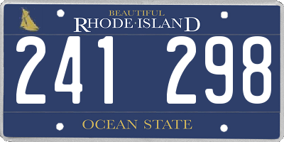 RI license plate 241298