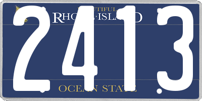 RI license plate 2413