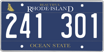 RI license plate 241301