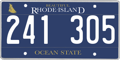 RI license plate 241305