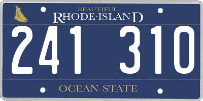RI license plate 241310