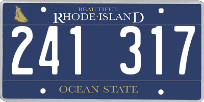 RI license plate 241317